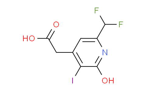 6-(Difluoromethyl)-2-hydroxy-3-iodopyridine-4-acetic acid