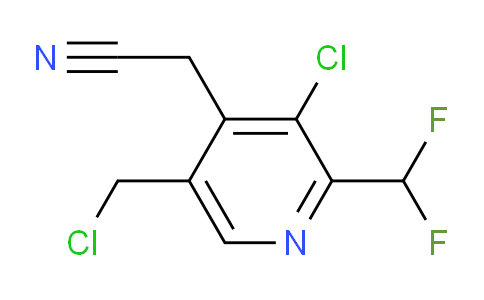 3-Chloro-5-(chloromethyl)-2-(difluoromethyl)pyridine-4-acetonitrile