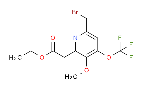 AM43640 | 1804469-86-0 | Ethyl 6-(bromomethyl)-3-methoxy-4-(trifluoromethoxy)pyridine-2-acetate