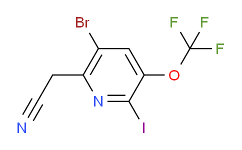 AM43642 | 1806214-38-9 | 5-Bromo-2-iodo-3-(trifluoromethoxy)pyridine-6-acetonitrile