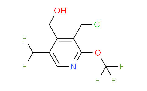 AM43664 | 1805153-89-2 | 3-(Chloromethyl)-5-(difluoromethyl)-2-(trifluoromethoxy)pyridine-4-methanol