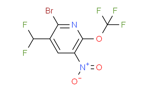 2-Bromo-3-(difluoromethyl)-5-nitro-6-(trifluoromethoxy)pyridine
