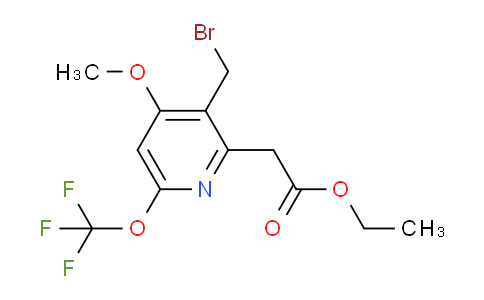 AM43671 | 1805070-55-6 | Ethyl 3-(bromomethyl)-4-methoxy-6-(trifluoromethoxy)pyridine-2-acetate