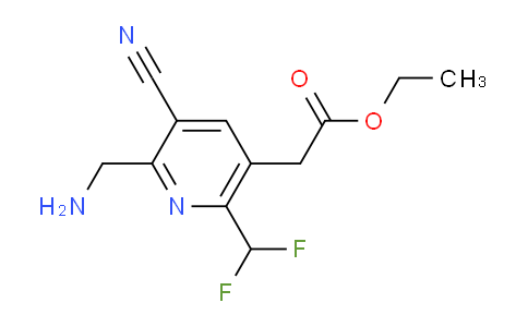 AM43688 | 1805499-82-4 | Ethyl 2-(aminomethyl)-3-cyano-6-(difluoromethyl)pyridine-5-acetate