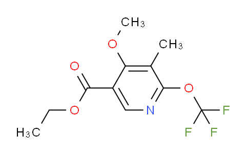 Ethyl 4-methoxy-3-methyl-2-(trifluoromethoxy)pyridine-5-carboxylate