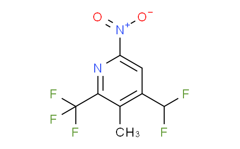 4-(Difluoromethyl)-3-methyl-6-nitro-2-(trifluoromethyl)pyridine