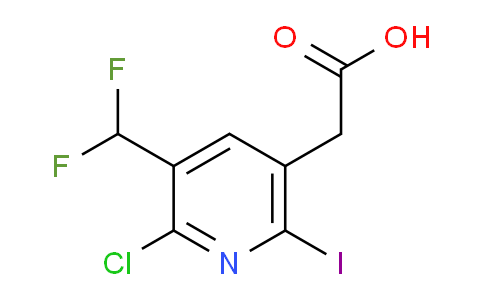 AM43785 | 1805177-22-3 | 2-Chloro-3-(difluoromethyl)-6-iodopyridine-5-acetic acid
