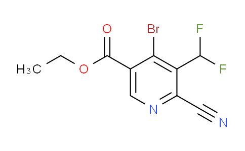 AM43787 | 1805388-17-3 | Ethyl 4-bromo-2-cyano-3-(difluoromethyl)pyridine-5-carboxylate
