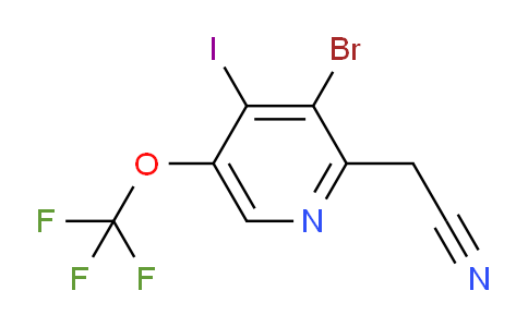 AM43804 | 1803678-98-9 | 3-Bromo-4-iodo-5-(trifluoromethoxy)pyridine-2-acetonitrile