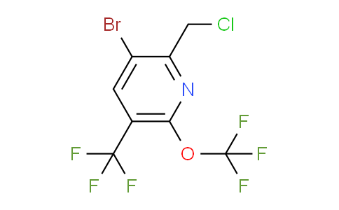 AM43822 | 1803918-28-6 | 3-Bromo-2-(chloromethyl)-6-(trifluoromethoxy)-5-(trifluoromethyl)pyridine