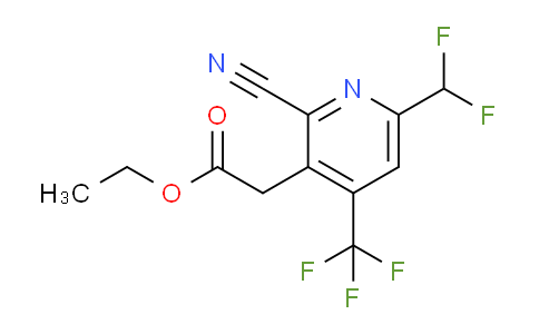 AM43827 | 1805506-16-4 | Ethyl 2-cyano-6-(difluoromethyl)-4-(trifluoromethyl)pyridine-3-acetate