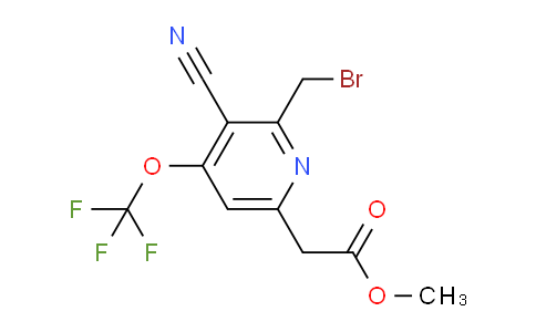 AM43837 | 1804679-27-3 | Methyl 2-(bromomethyl)-3-cyano-4-(trifluoromethoxy)pyridine-6-acetate