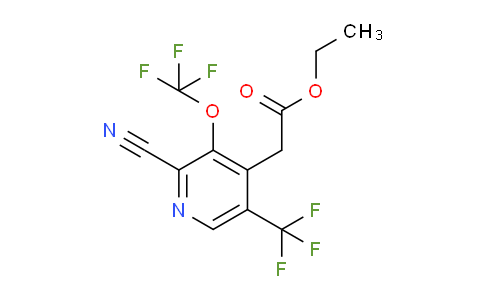 AM43847 | 1804780-36-6 | Ethyl 2-cyano-3-(trifluoromethoxy)-5-(trifluoromethyl)pyridine-4-acetate