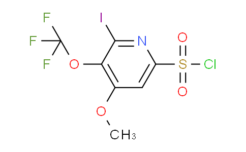 2-Iodo-4-methoxy-3-(trifluoromethoxy)pyridine-6-sulfonyl chloride