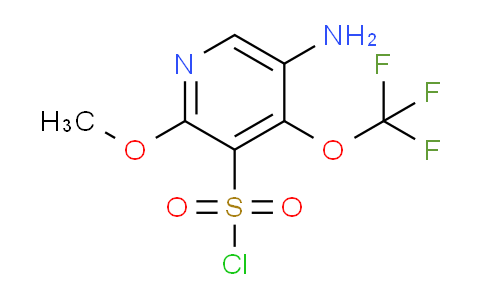 5-Amino-2-methoxy-4-(trifluoromethoxy)pyridine-3-sulfonyl chloride