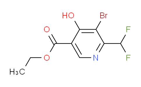 Ethyl 3-bromo-2-(difluoromethyl)-4-hydroxypyridine-5-carboxylate
