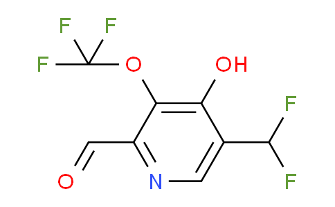5-(Difluoromethyl)-4-hydroxy-3-(trifluoromethoxy)pyridine-2-carboxaldehyde