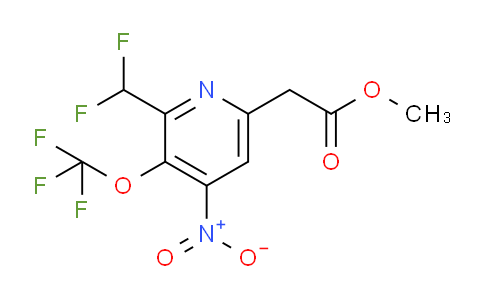 AM43952 | 1805300-02-0 | Methyl 2-(difluoromethyl)-4-nitro-3-(trifluoromethoxy)pyridine-6-acetate