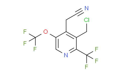 3-(Chloromethyl)-5-(trifluoromethoxy)-2-(trifluoromethyl)pyridine-4-acetonitrile