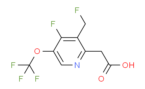 4-Fluoro-3-(fluoromethyl)-5-(trifluoromethoxy)pyridine-2-acetic acid