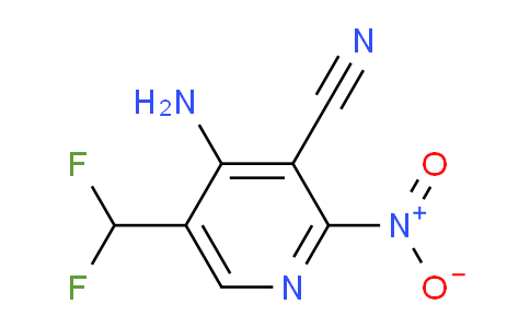 4-Amino-3-cyano-5-(difluoromethyl)-2-nitropyridine