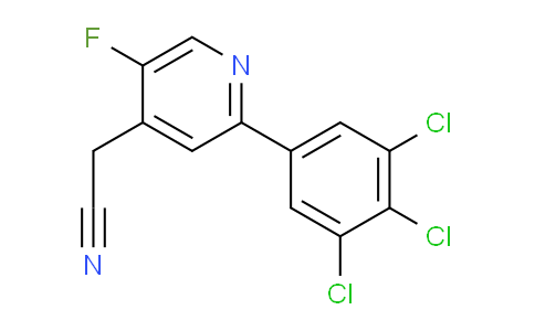 5-Fluoro-2-(3,4,5-trichlorophenyl)pyridine-4-acetonitrile