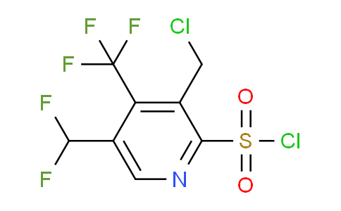 3-(Chloromethyl)-5-(difluoromethyl)-4-(trifluoromethyl)pyridine-2-sulfonyl chloride