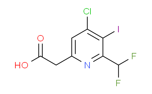 4-Chloro-2-(difluoromethyl)-3-iodopyridine-6-acetic acid