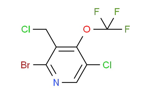 2-Bromo-5-chloro-3-(chloromethyl)-4-(trifluoromethoxy)pyridine