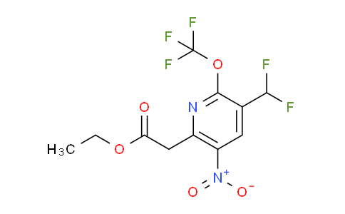 AM44072 | 1806059-79-9 | Ethyl 3-(difluoromethyl)-5-nitro-2-(trifluoromethoxy)pyridine-6-acetate