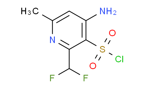 4-Amino-2-(difluoromethyl)-6-methylpyridine-3-sulfonyl chloride