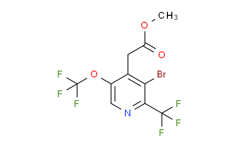 AM44087 | 1803921-90-5 | Methyl 3-bromo-5-(trifluoromethoxy)-2-(trifluoromethyl)pyridine-4-acetate