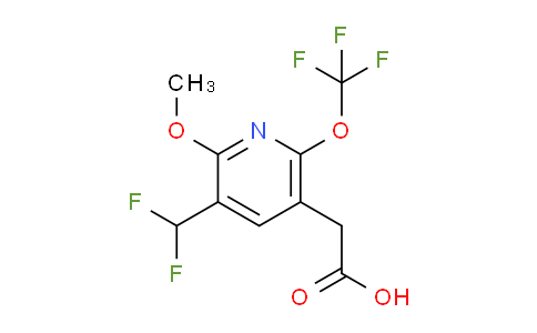 AM44095 | 1805009-59-9 | 3-(Difluoromethyl)-2-methoxy-6-(trifluoromethoxy)pyridine-5-acetic acid