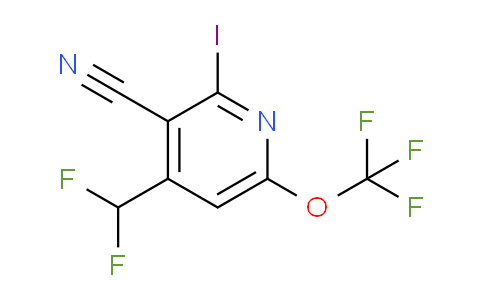 AM44104 | 1804691-69-7 | 3-Cyano-4-(difluoromethyl)-2-iodo-6-(trifluoromethoxy)pyridine
