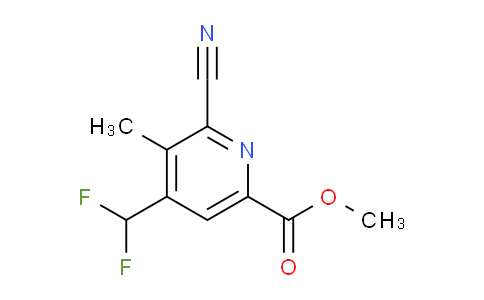 AM44124 | 1807150-69-1 | Methyl 2-cyano-4-(difluoromethyl)-3-methylpyridine-6-carboxylate