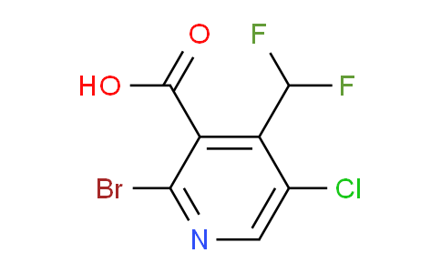 2-Bromo-5-chloro-4-(difluoromethyl)pyridine-3-carboxylic acid