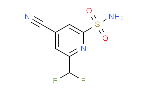 4-Cyano-2-(difluoromethyl)pyridine-6-sulfonamide