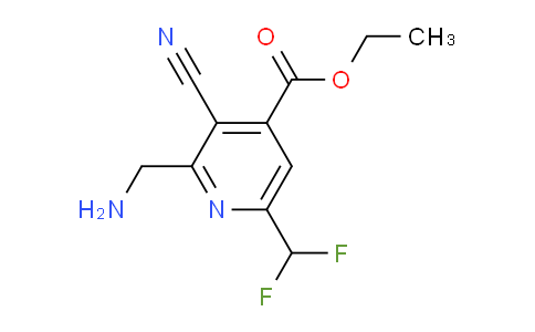 AM44167 | 1805498-75-2 | Ethyl 2-(aminomethyl)-3-cyano-6-(difluoromethyl)pyridine-4-carboxylate