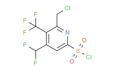 AM44195 | 1361808-54-9 | 2-(Chloromethyl)-4-(difluoromethyl)-3-(trifluoromethyl)pyridine-6-sulfonyl chloride
