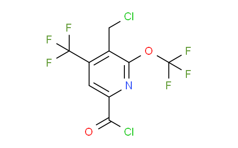 3-(Chloromethyl)-2-(trifluoromethoxy)-4-(trifluoromethyl)pyridine-6-carbonyl chloride