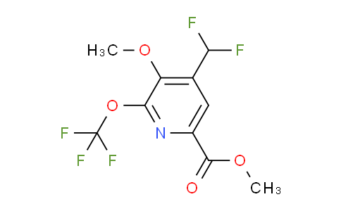 Methyl 4-(difluoromethyl)-3-methoxy-2-(trifluoromethoxy)pyridine-6-carboxylate