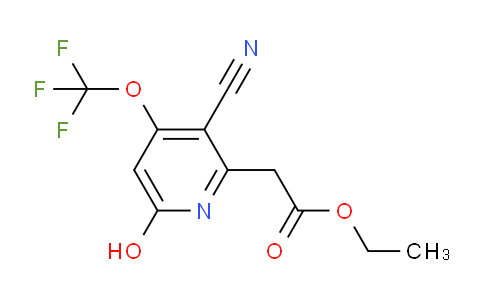 Ethyl 3-cyano-6-hydroxy-4-(trifluoromethoxy)pyridine-2-acetate