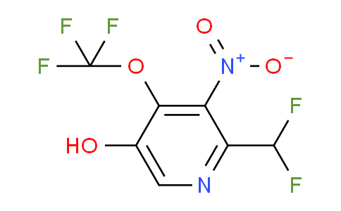 2-(Difluoromethyl)-5-hydroxy-3-nitro-4-(trifluoromethoxy)pyridine