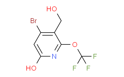 4-Bromo-6-hydroxy-2-(trifluoromethoxy)pyridine-3-methanol
