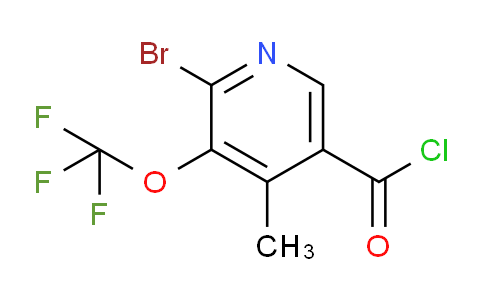 2-Bromo-4-methyl-3-(trifluoromethoxy)pyridine-5-carbonyl chloride