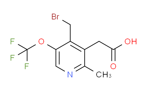4-(Bromomethyl)-2-methyl-5-(trifluoromethoxy)pyridine-3-acetic acid