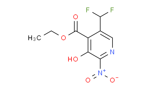Ethyl 5-(difluoromethyl)-3-hydroxy-2-nitropyridine-4-carboxylate