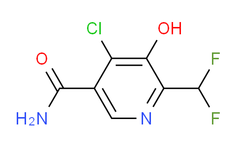 4-Chloro-2-(difluoromethyl)-3-hydroxypyridine-5-carboxamide