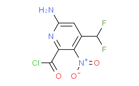 6-Amino-4-(difluoromethyl)-3-nitropyridine-2-carbonyl chloride