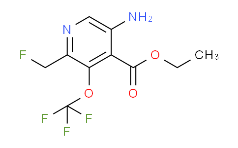 Ethyl 5-amino-2-(fluoromethyl)-3-(trifluoromethoxy)pyridine-4-carboxylate